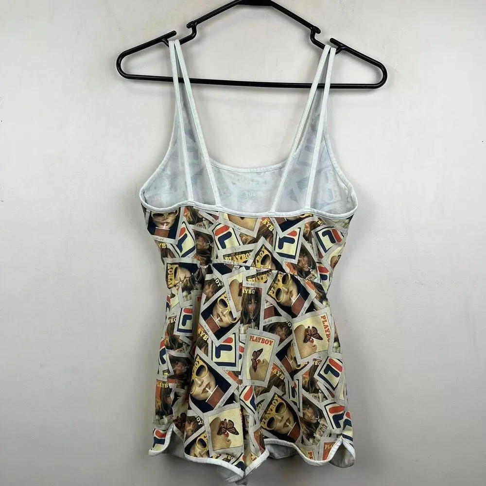 FILA X Playboy Photo Print Playsuit Size XS - Picture 2 of 7